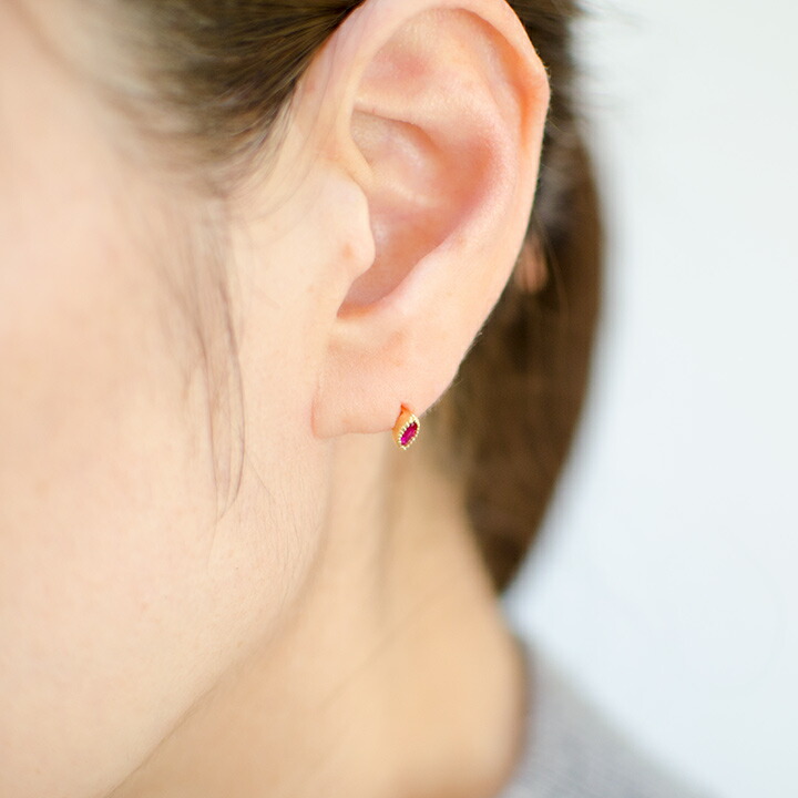 umu -アム- FINE JEWELRY STUIDIOマーキス ルビー スタッドピアスpi0083_i2.jpg