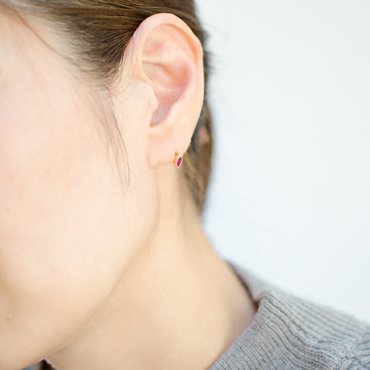 umu -アム- FINE JEWELRY STUIDIOマーキス ルビー スタッドピアスpi0083_i3.jpg