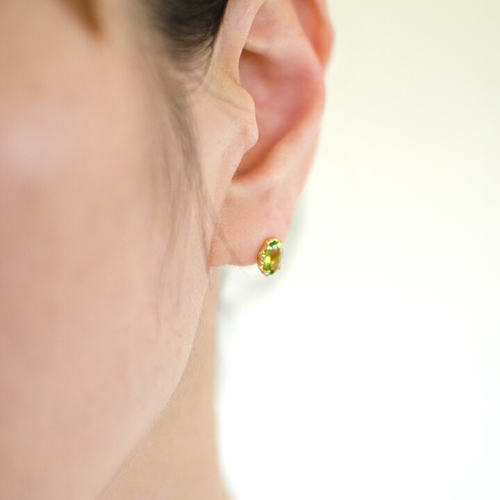 umu -アム- FINE JEWELRY STUIDIOペリドット スタッドピアス 「fresco」pi0086_i2.jpg