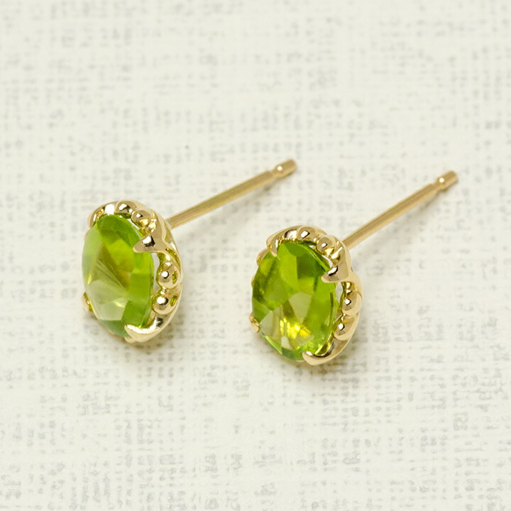 umu -アム- FINE JEWELRY STUIDIOペリドット スタッドピアス 「fresco」pi0086_kanban2.jpg