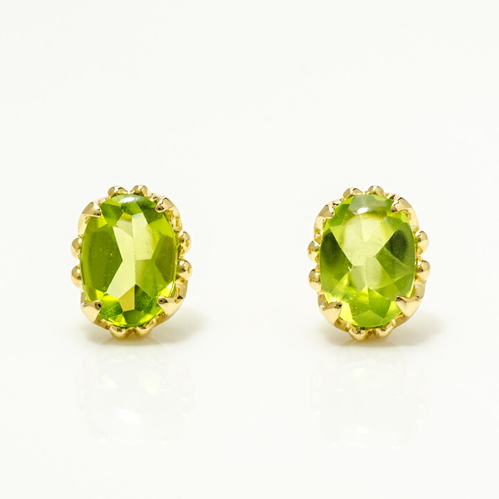 umu -アム- FINE JEWELRY STUIDIOペリドット スタッドピアス 「fresco」pi0086_m.jpg