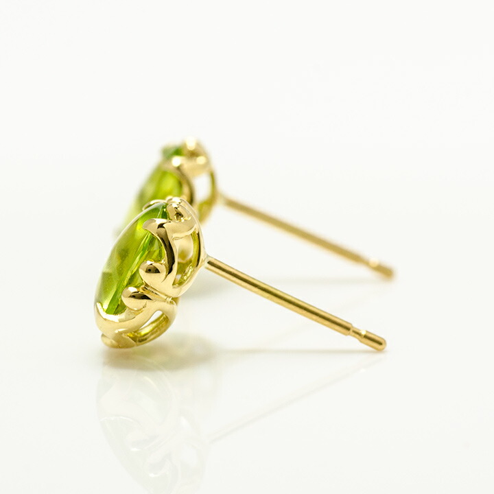 umu -アム- FINE JEWELRY STUIDIOペリドット スタッドピアス 「fresco」pi0086_y.jpg