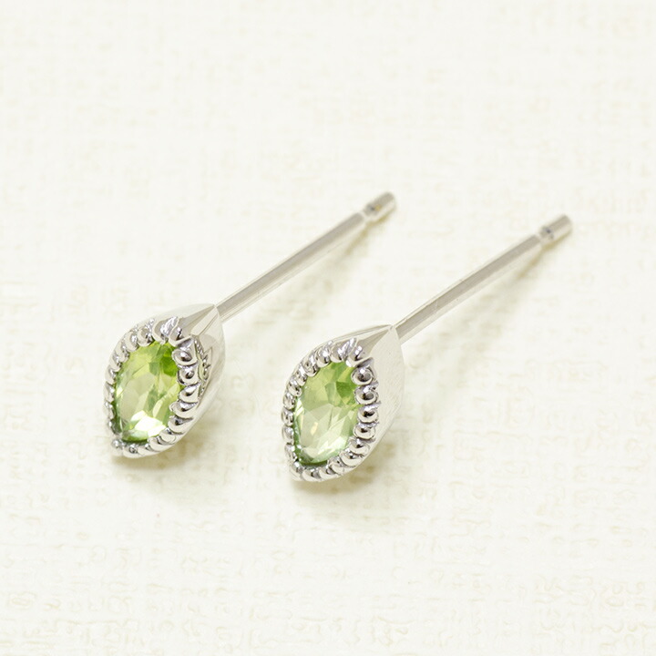 umu -アム- FINE JEWELRY STUIDIOマーキス ペリドット スタッドピアスpi0091_kanban2.jpg