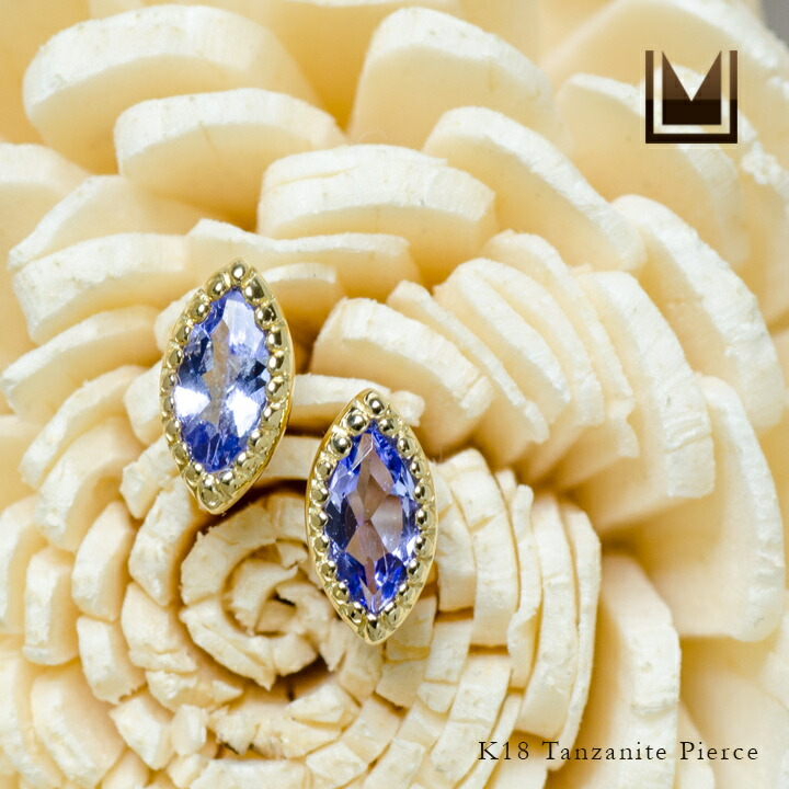 umu -アム- FINE JEWELRY STUIDIOマーキス タンザナイト スタッドピアスpi0093_1.jpg