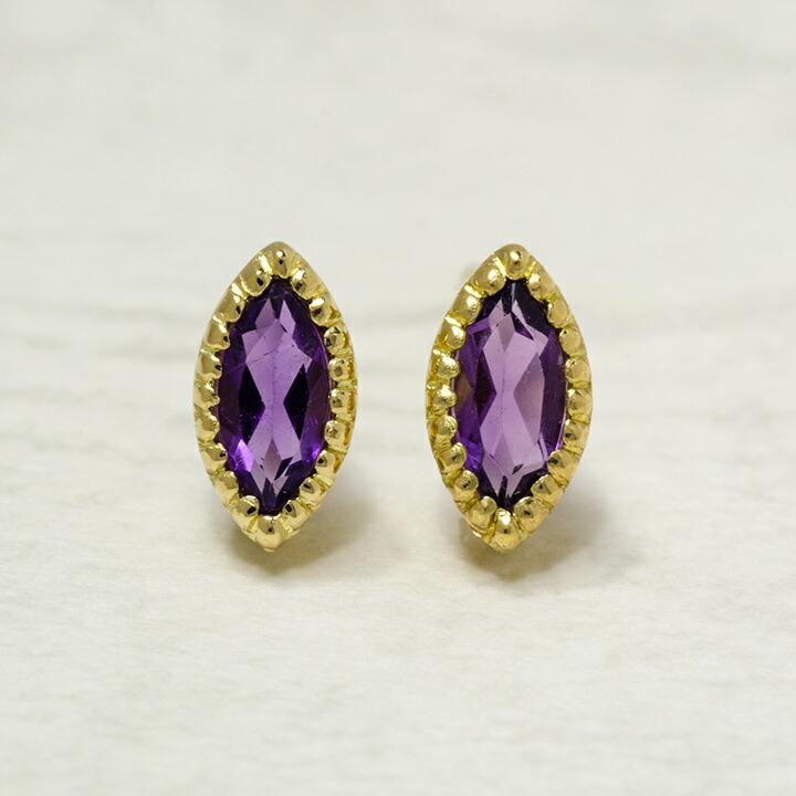 umu -アム- FINE JEWELRY STUIDIOマーキス アメシスト スタッドピアスimgrc0078349133.jpg
