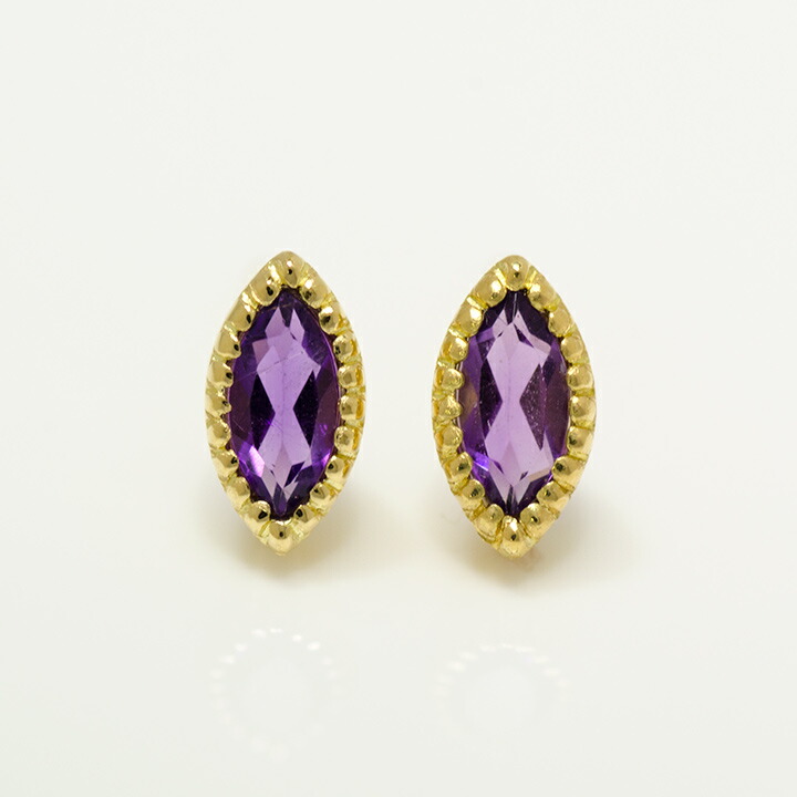 umu -アム- FINE JEWELRY STUIDIOマーキス アメシスト スタッドピアスimgrc0078349134.jpg