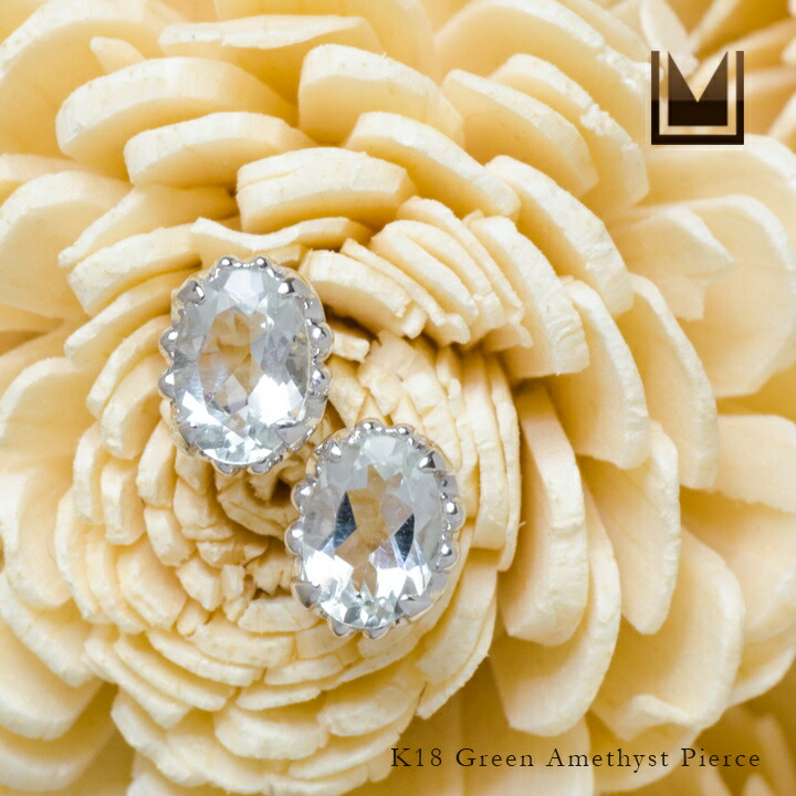 umu -アム- FINE JEWELRY STUIDIOグリーンアメシスト スタッドピアス 「fresco」pi0102_1.jpg