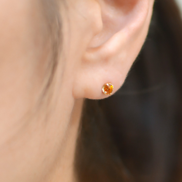 umu -アム- FINE JEWELRY STUIDIOシトリン スタッドピアス 「attore」pi0113_i2.jpg