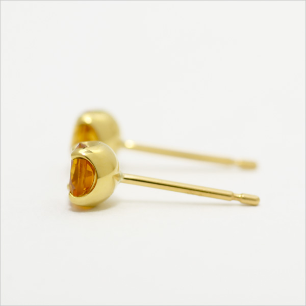 umu -アム- FINE JEWELRY STUIDIOシトリン スタッドピアス 「attore」pi0113_y.jpg