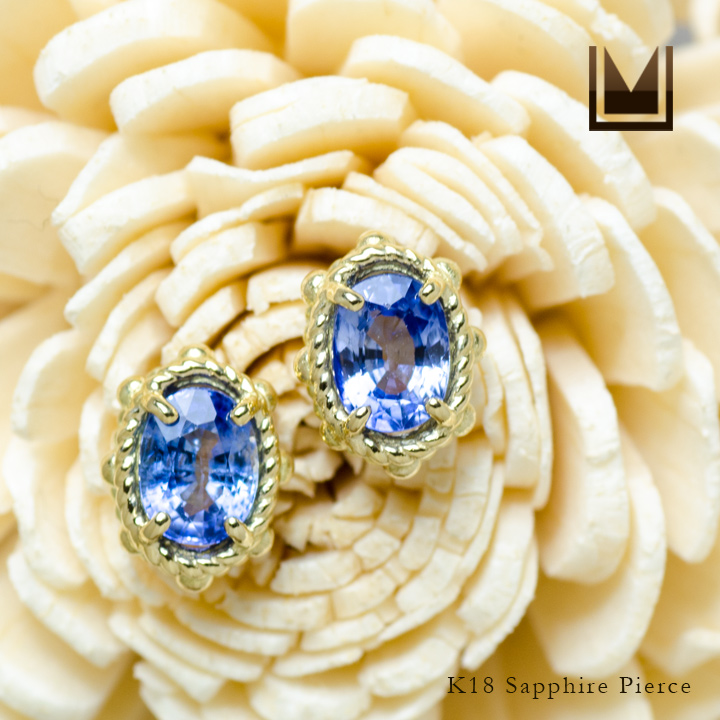 umu -アム- FINE JEWELRY STUIDIOK18 ブルーサファイア ピアス 「partenone」pi0115_1.jpg