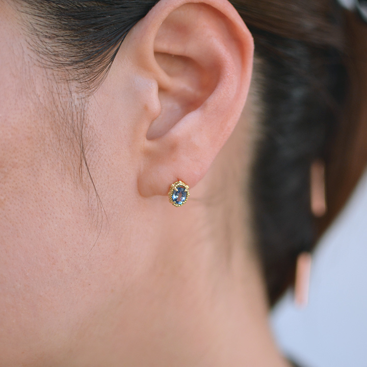 umu -アム- FINE JEWELRY STUIDIOK18 ブルーサファイア ピアス 「partenone」pi0115_i3.jpg