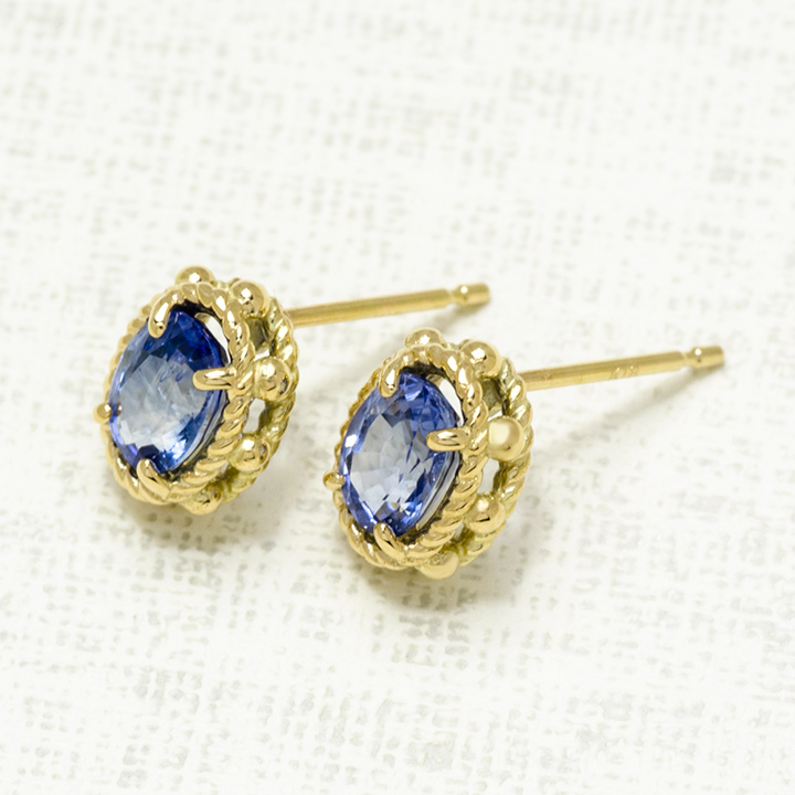 umu -アム- FINE JEWELRY STUIDIOK18 ブルーサファイア ピアス 「partenone」pi0115_kanban2.jpg