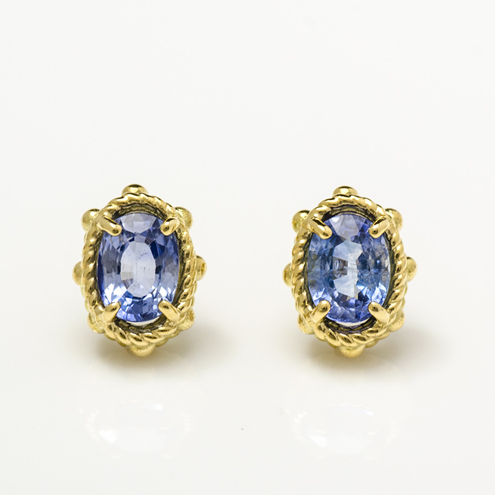 umu -アム- FINE JEWELRY STUIDIOK18 ブルーサファイア ピアス 「partenone」pi0115_m.jpg