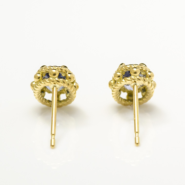 umu -アム- FINE JEWELRY STUIDIOK18 ブルーサファイア ピアス 「partenone」pi0115_u.jpg