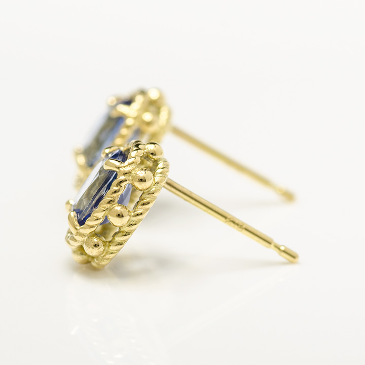 umu -アム- FINE JEWELRY STUIDIOK18 ブルーサファイア ピアス 「partenone」pi0115_y.jpg