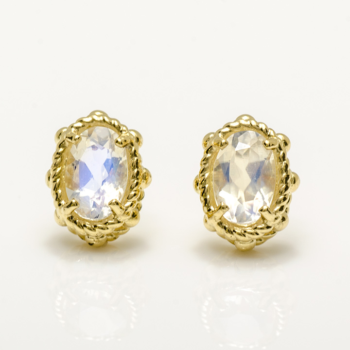 umu -アム- FINE JEWELRY STUIDIOK18 ブルームーンストーン ピアス 「partenone」pi0117_m.jpg