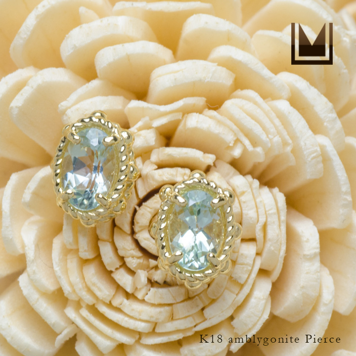 umu -アム- FINE JEWELRY STUIDIOK18 アンブリゴナイト ピアス 「partenone」pi0119_1.jpg