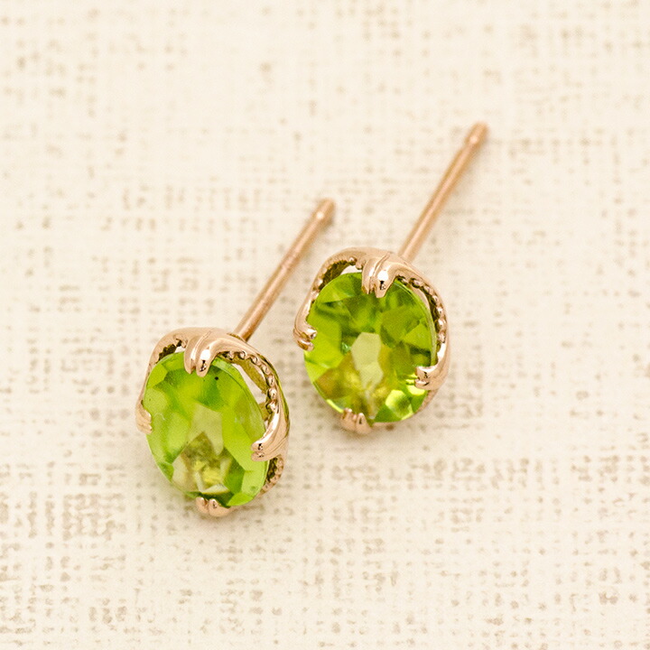 umu -アム- FINE JEWELRY STUIDIOペリドット スタッドピアス 「drop」pi0122_kanban2.jpg
