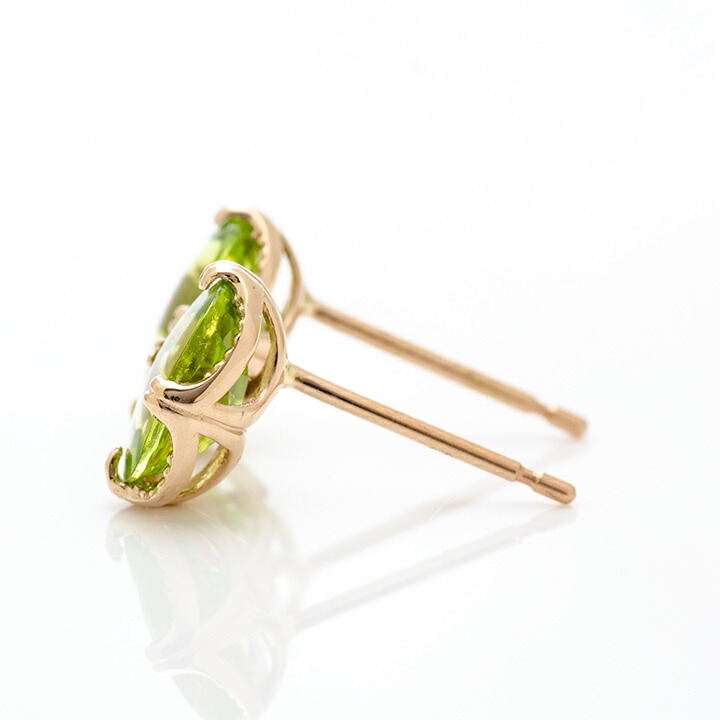 umu -アム- FINE JEWELRY STUIDIOペリドット スタッドピアス 「drop」pi0122_y.jpg