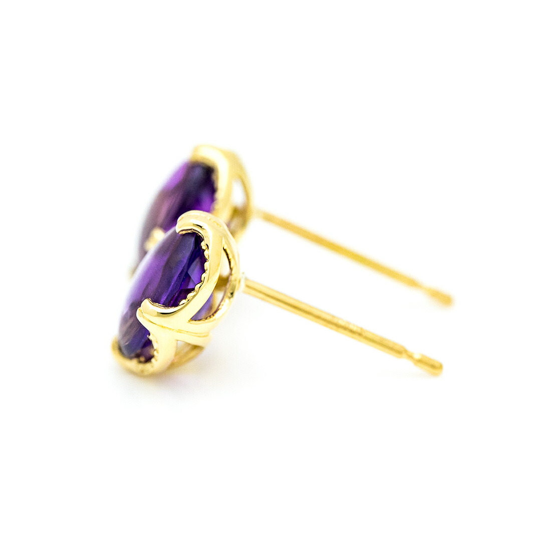 umu -アム- FINE JEWELRY STUIDIOアメシスト スタッドピアス 「drop」pi0123_y.jpg