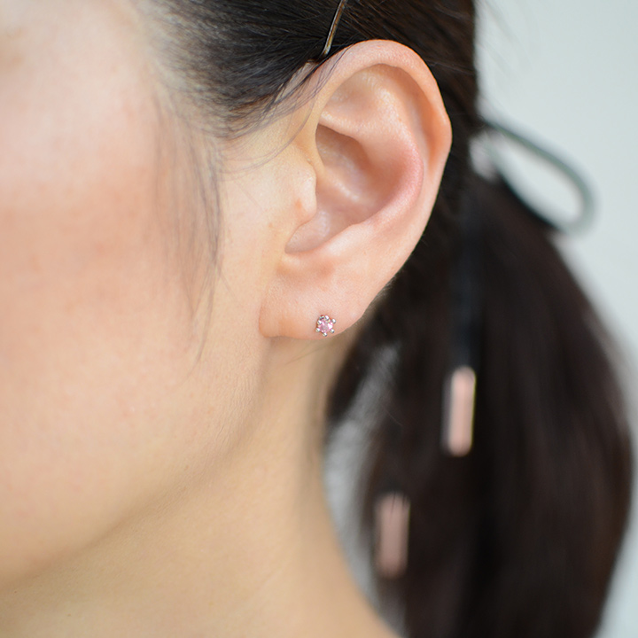 umu -アム- FINE JEWELRY STUIDIOPT900 ロードクロサイト スタッドピアス 「reginetta」pi0139_i2.jpg