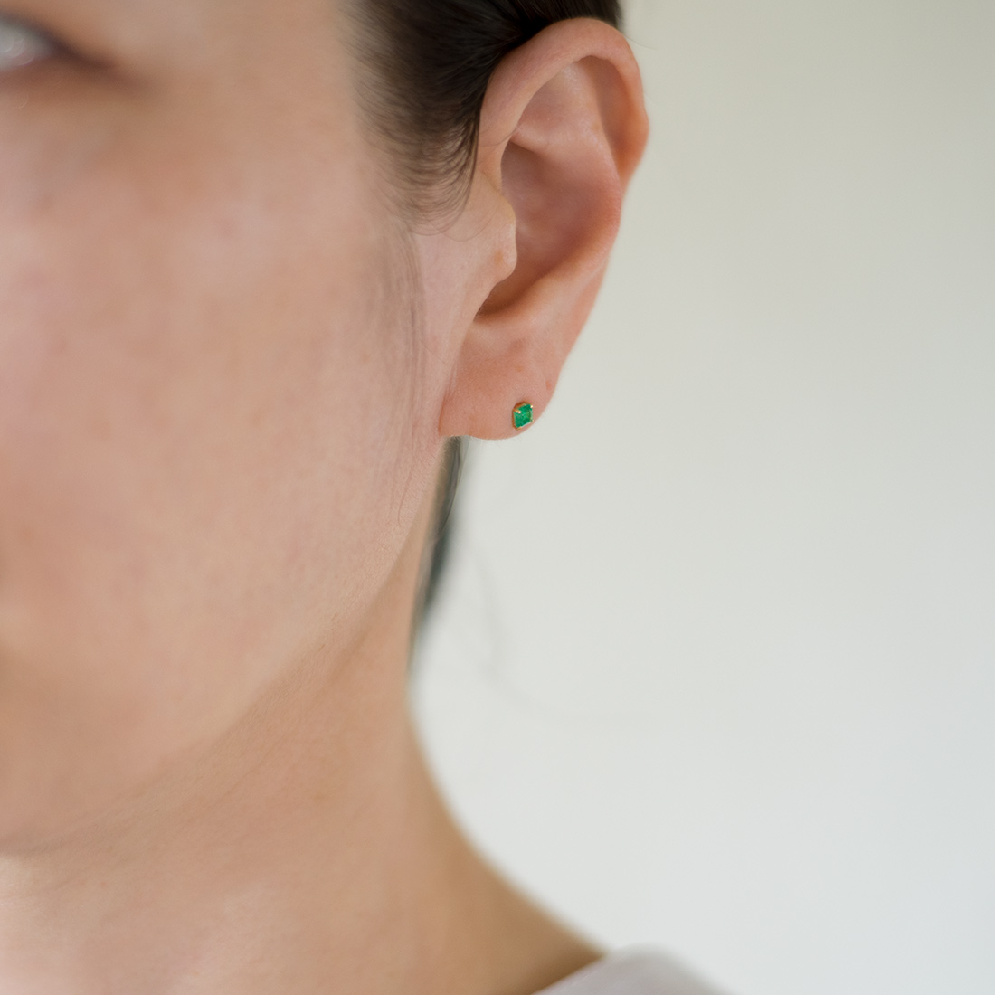 umu -アム- FINE JEWELRY STUIDIOK18 エメラルド ピアス 「quadoro」pi0145_i2.jpg