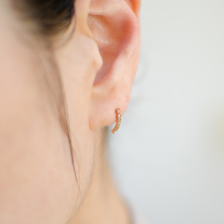 umu -アム- FINE JEWELRY STUIDIOK18 ブラウンダイヤモンド スタッドピアス 「fila」pi0154_i2.jpg