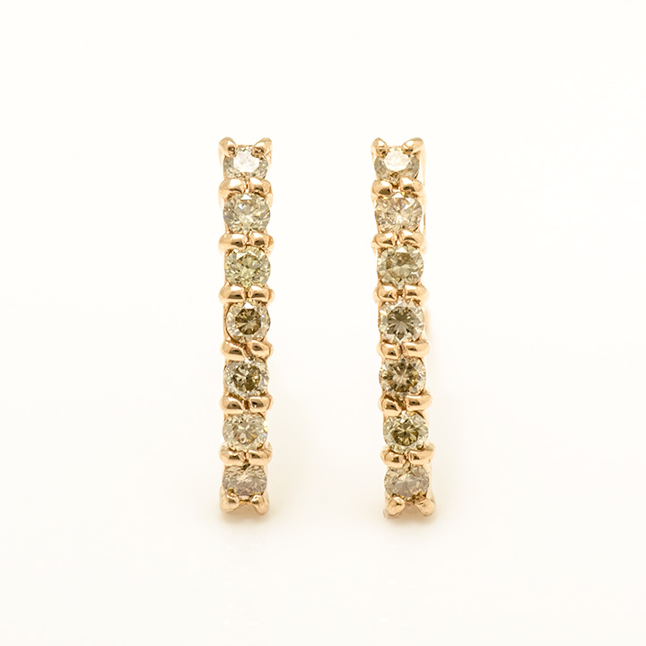 umu -アム- FINE JEWELRY STUIDIOK18 ブラウンダイヤモンド スタッドピアス 「fila」pi0154_m.jpg