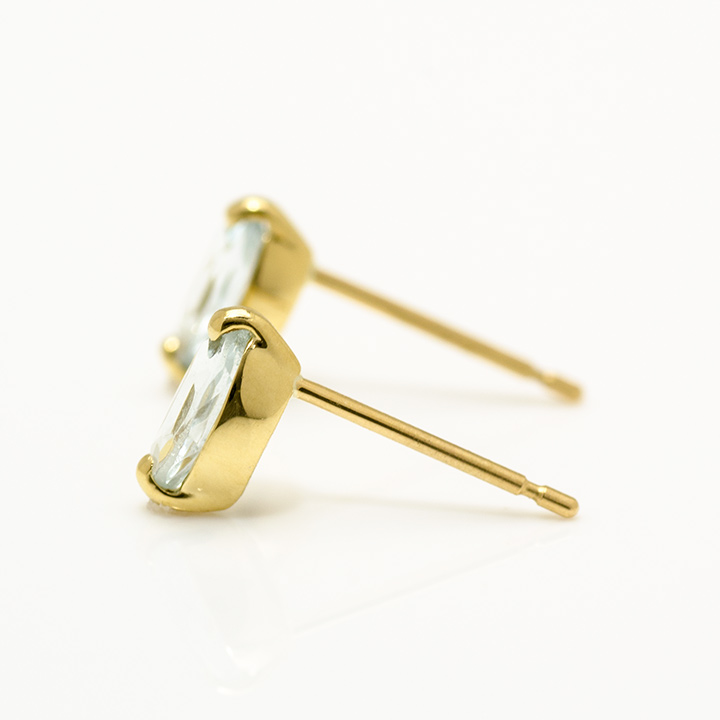 umu -アム- FINE JEWELRY STUIDIOK18 マーキス アクアマリン スタッドピアス 「saetta」pi0162_y.jpg