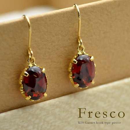 umu -アム- FINE JEWELRY STUIDIOガーネット フックピアス 「fresco」img60772263.jpg
