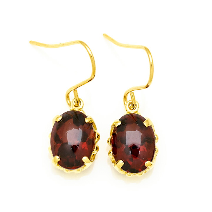 umu -アム- FINE JEWELRY STUIDIOガーネット フックピアス 「fresco」pi0170_m.jpg