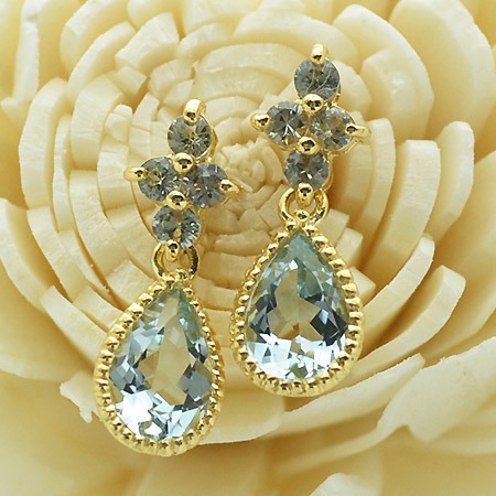 umu -アム- FINE JEWELRY STUIDIOK18 アクアマリン グリーンサファイア スタッドピアスpi0171_kanban2.jpg