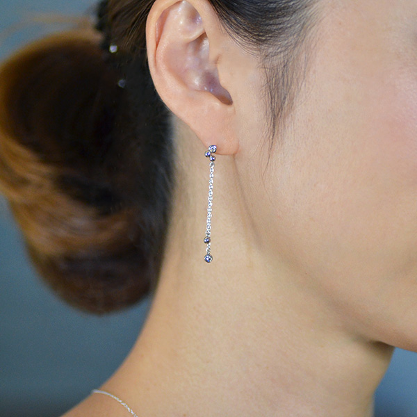 umu -アム- FINE JEWELRY STUIDIOK18 ダイヤモンド 0.13ct スタッドピアス 「sizuku」pi0175_i2.jpg