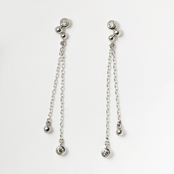 umu -アム- FINE JEWELRY STUIDIOK18 ダイヤモンド 0.13ct スタッドピアス 「sizuku」pi0175_m.jpg