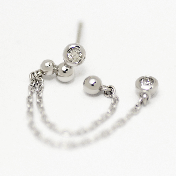 umu -アム- FINE JEWELRY STUIDIOK18 ダイヤモンド 0.13ct スタッドピアス 「sizuku」pi0175_s.jpg