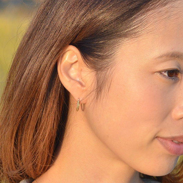 umu -アム- FINE JEWELRY STUIDIO地金 スナップピアス 「minori」pi0177_6.jpg