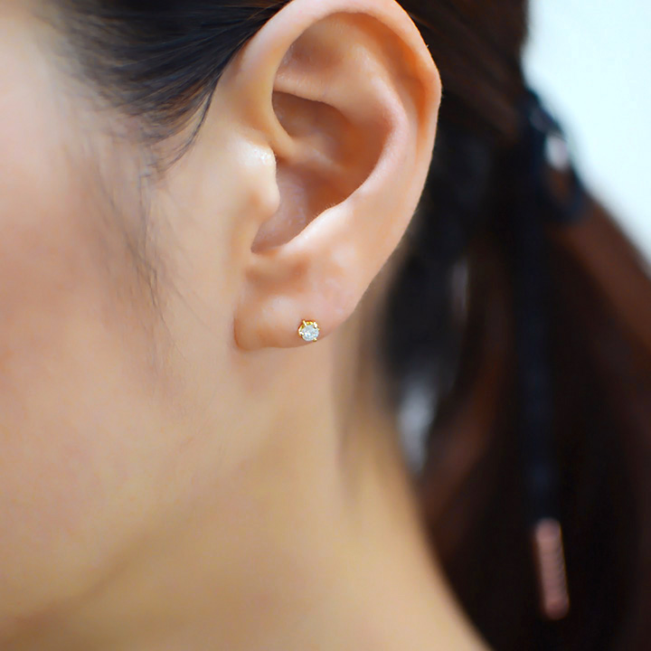 umu -アム- FINE JEWELRY STUIDIOK18 ダイヤモンド 0.2ct スタッドピアス 「Decora」pi0184_7.jpg