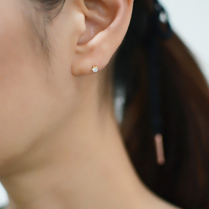 umu -アム- FINE JEWELRY STUIDIOK18 ダイヤモンド 0.2ct スタッドピアス 「Decora」pi0184_8.jpg