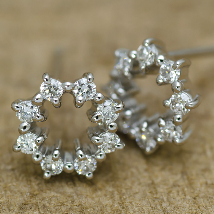 umu -アム- FINE JEWELRY STUIDIOPT900 ダイヤモンド 0.22ct スタッドピアス 「crystal」pi0186_5.jpg