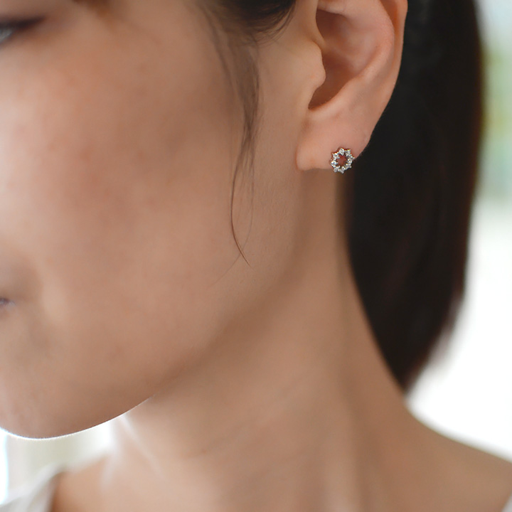 umu -アム- FINE JEWELRY STUIDIOPT900 ダイヤモンド 0.22ct スタッドピアス 「crystal」pi0186_7.jpg