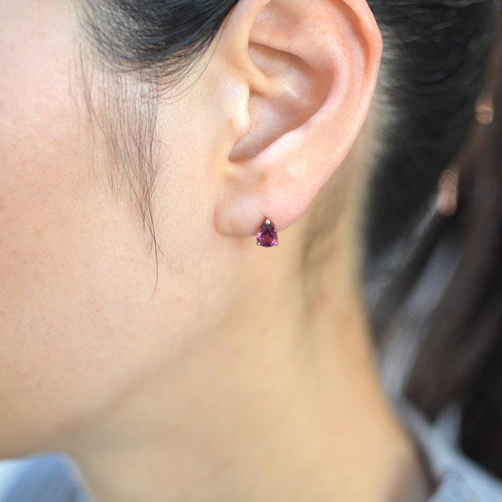 umu -アム- FINE JEWELRY STUIDIOK18 ロードライトガーネット スタッドピアス 「adulto」pi0192_i2.jpg