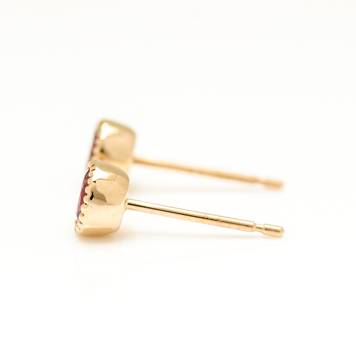 umu -アム- FINE JEWELRY STUIDIOK18 ピンクトルマリン スタッドピアス 「epica」pi0194_y.jpg
