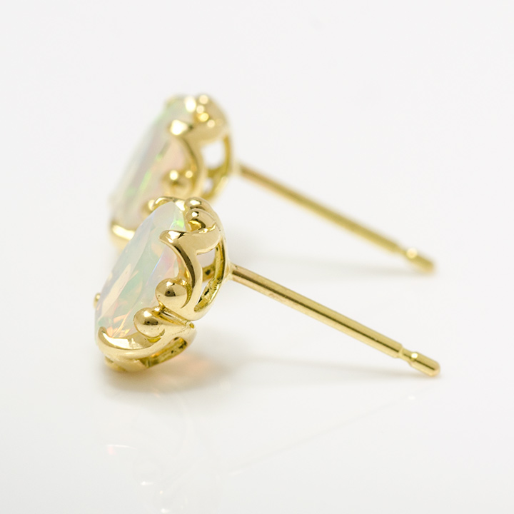 umu -アム- FINE JEWELRY STUIDIOK18 ライトオパール スタッドピアス 「fresco」pi0200_s.jpg