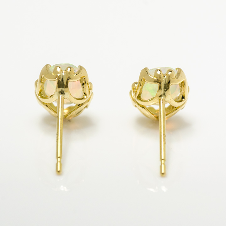 umu -アム- FINE JEWELRY STUIDIOK18 ライトオパール スタッドピアス 「fresco」pi0200_u.jpg