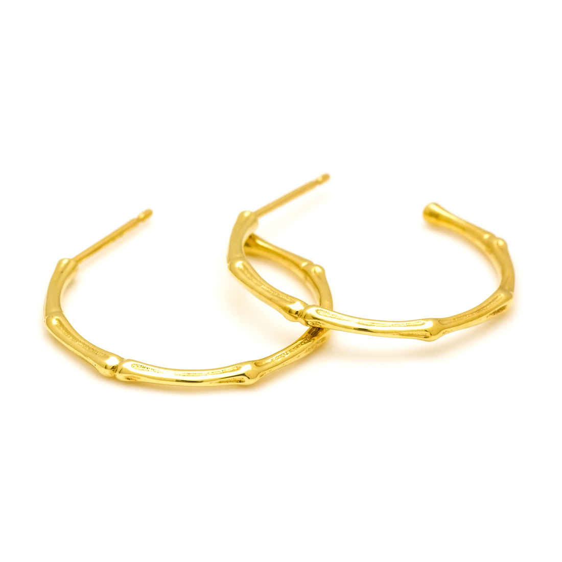 umu -アム- FINE JEWELRY STUIDIOバンブーモチーフ フープピアス 「bambu」pi0201.jpg