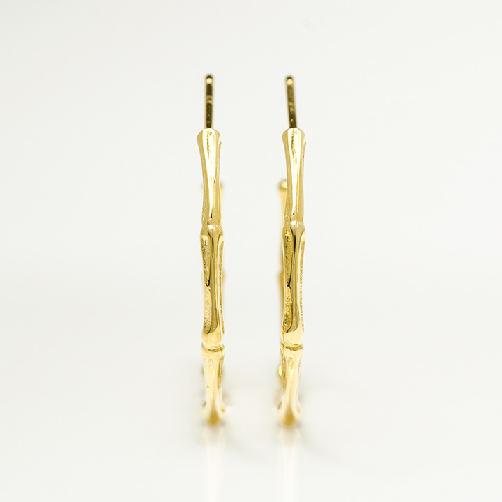 umu -アム- FINE JEWELRY STUIDIOバンブーモチーフ フープピアス 「bambu」pi0201_m.jpg
