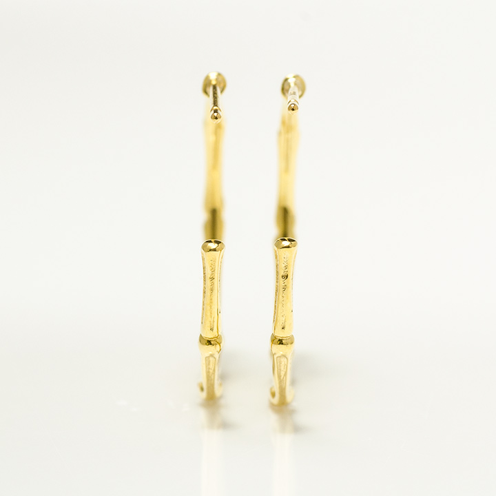 umu -アム- FINE JEWELRY STUIDIOバンブーモチーフ フープピアス 「bambu」pi0201_u.jpg