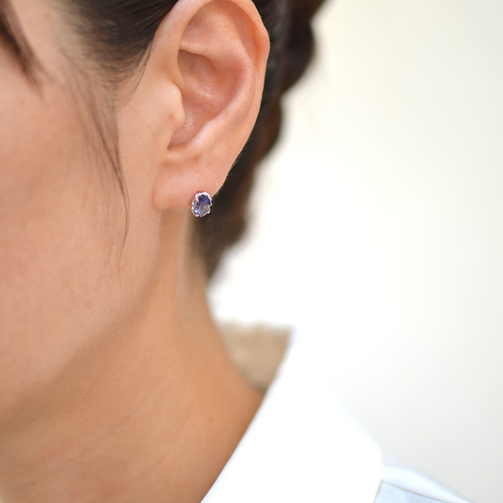 umu -アム- FINE JEWELRY STUIDIOK18 アイオライト スタッドピアス 「fresco」pi0202_i3.jpg