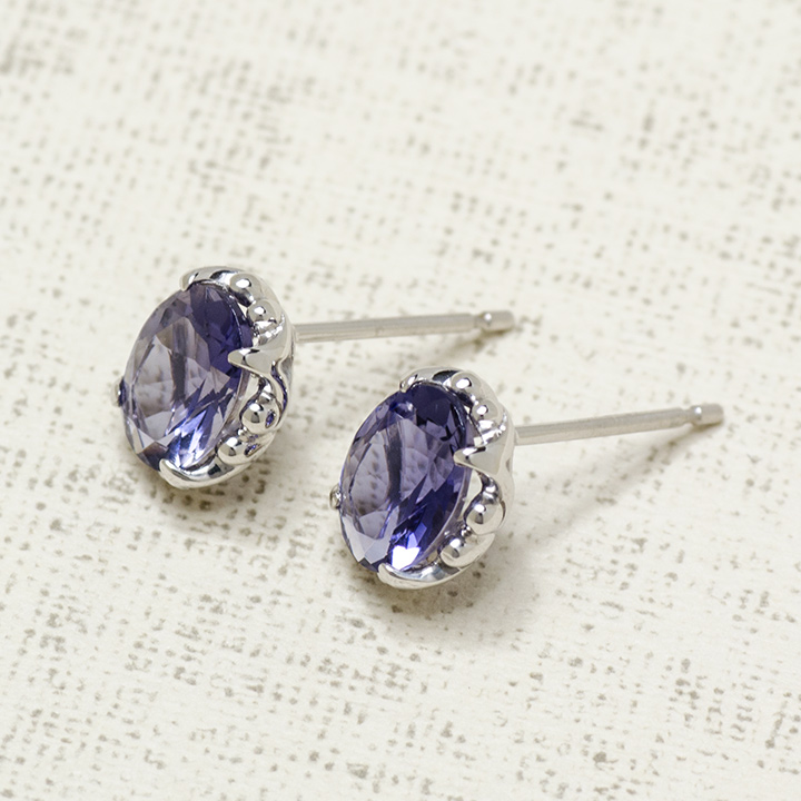 umu -アム- FINE JEWELRY STUIDIOK18 アイオライト スタッドピアス 「fresco」pi0202_kanban2.jpg