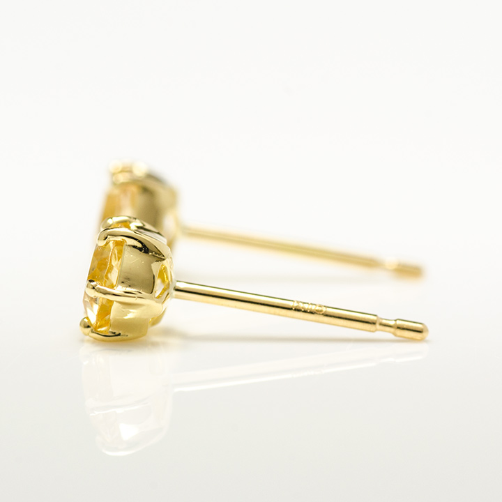 umu -アム- FINE JEWELRY STUIDIOK18 インペリアルトパーズ スタッドピアス 「involtare」pi0204_y.jpg